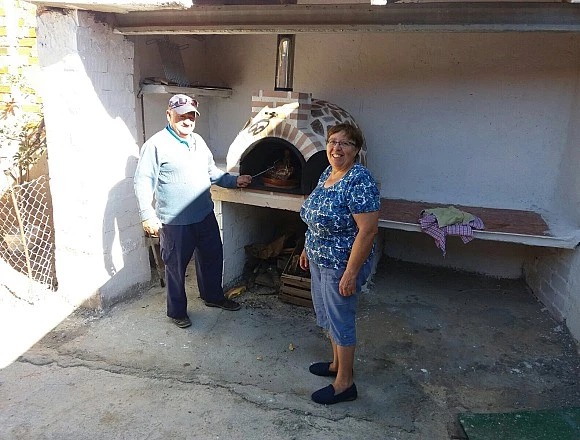 Jesús y Mari. Horno en Fuentesauco